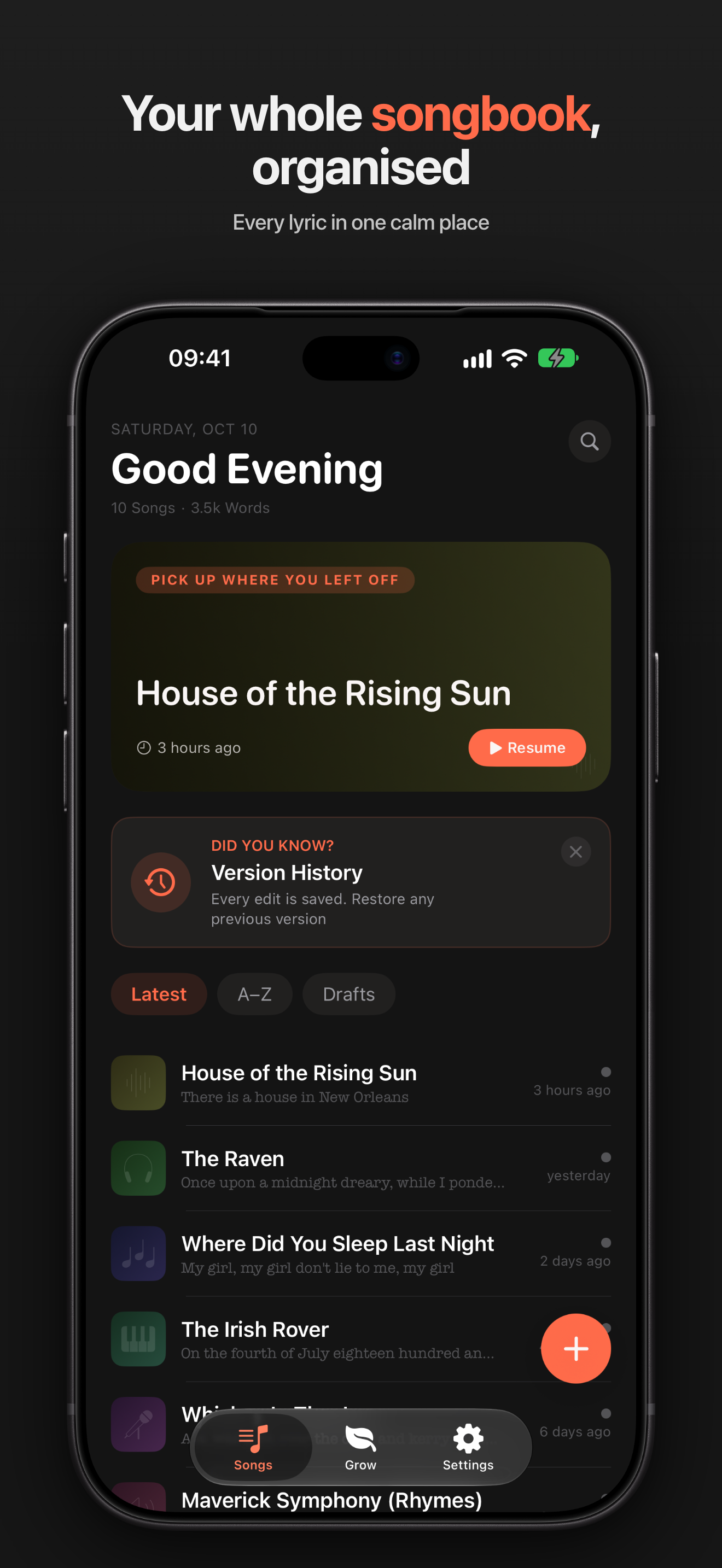Song library