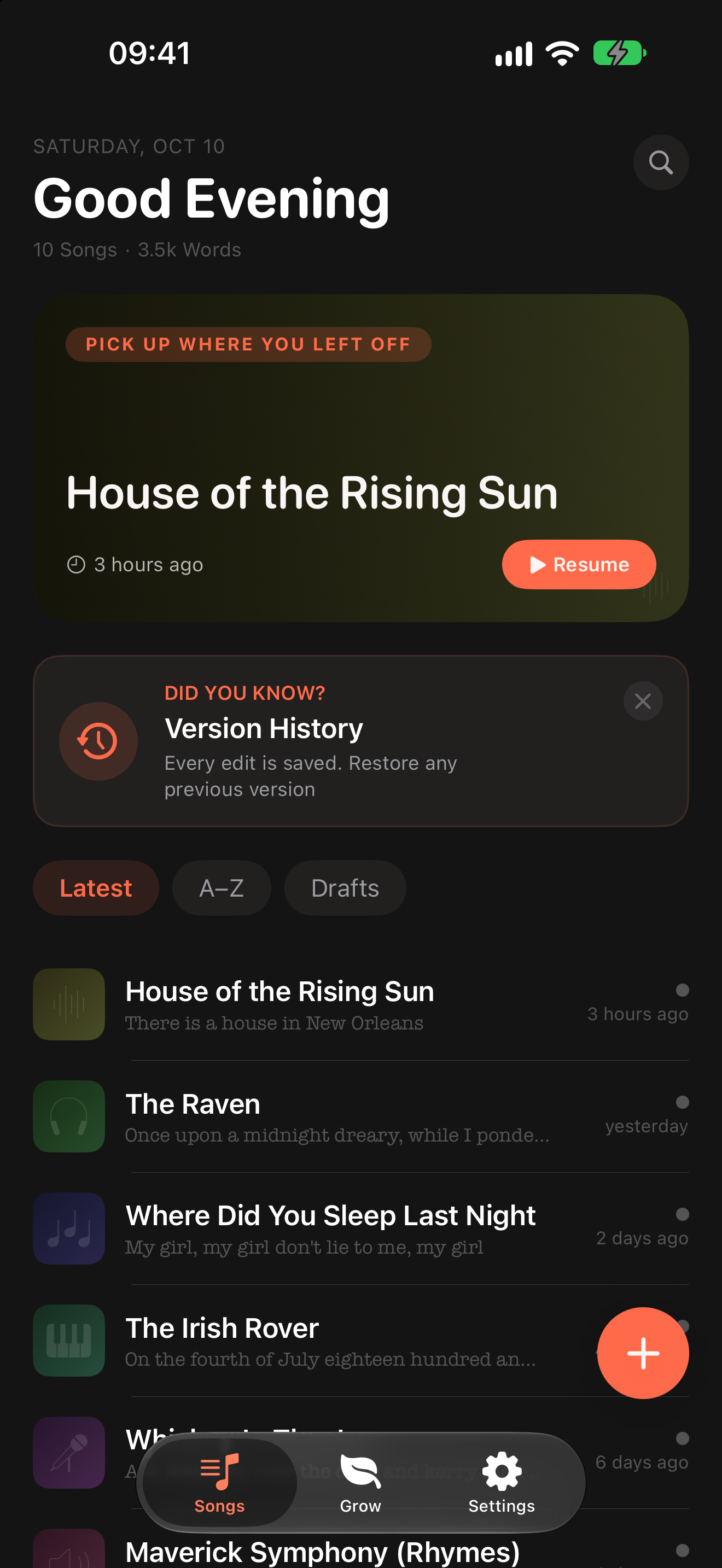 Song library