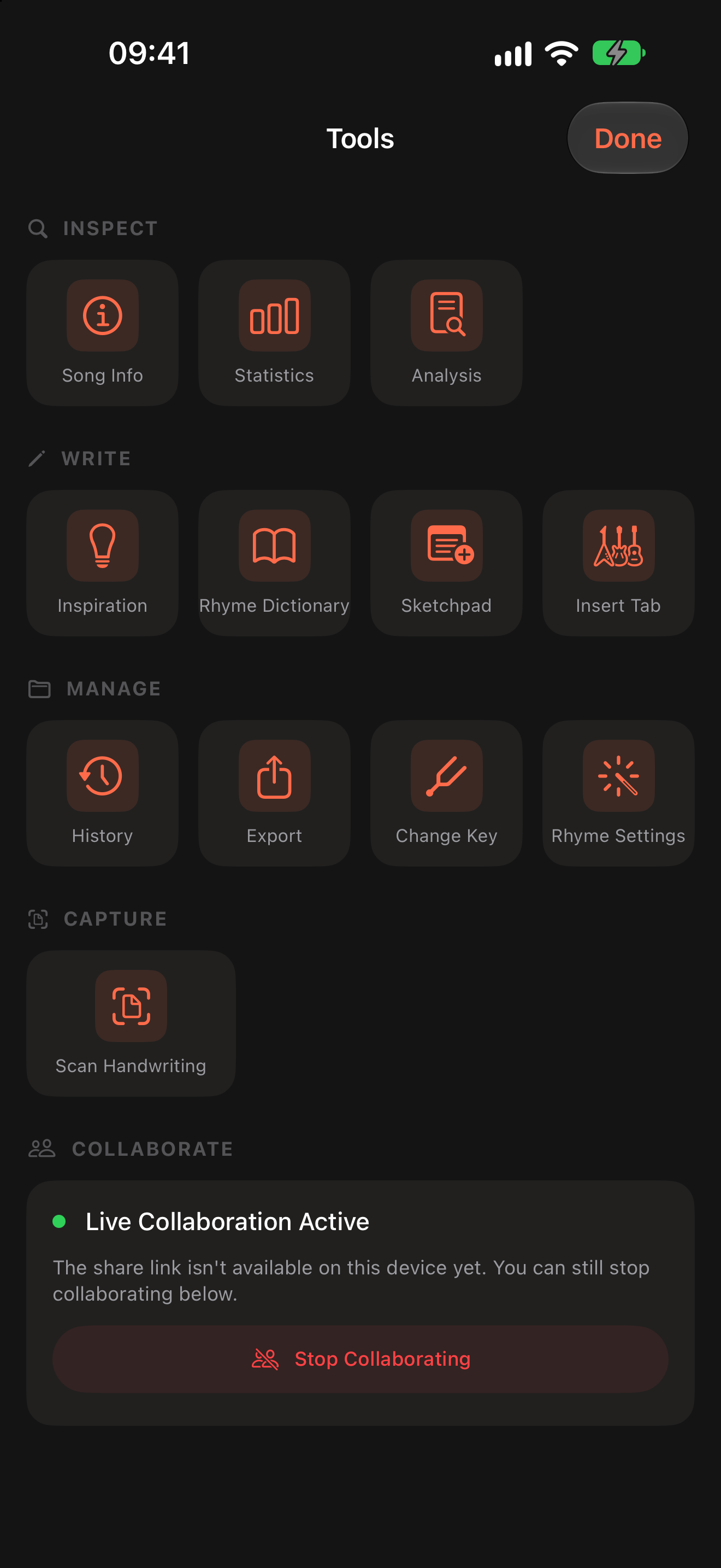 Writing tools