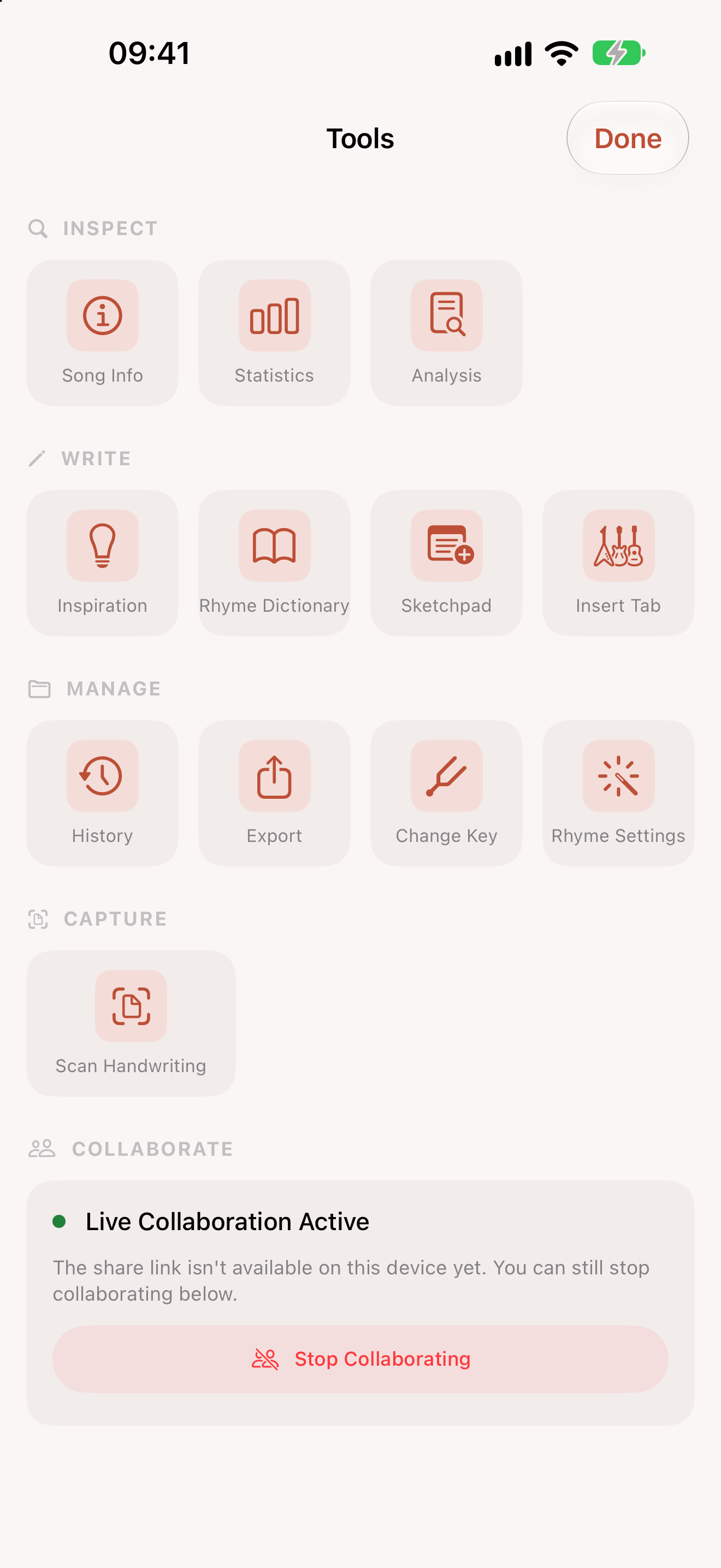 Writing tools